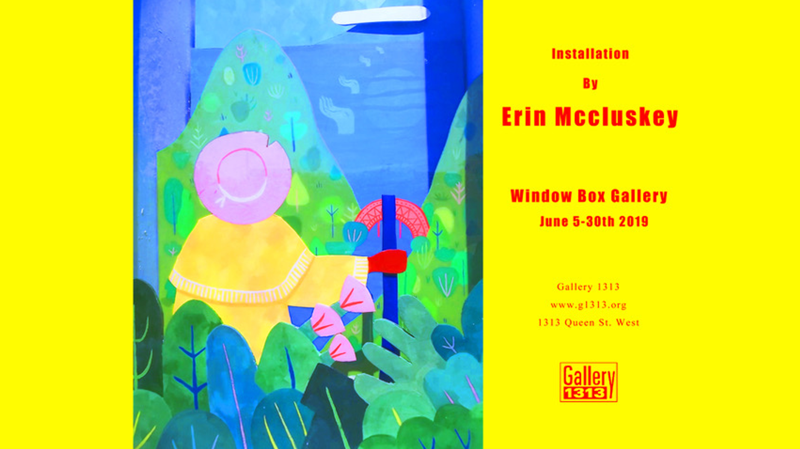Erin Mccluskey – Window Box Gallery – June 5-30