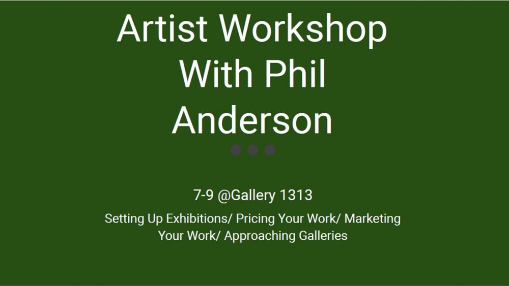 Artist Workshop – December 10th
