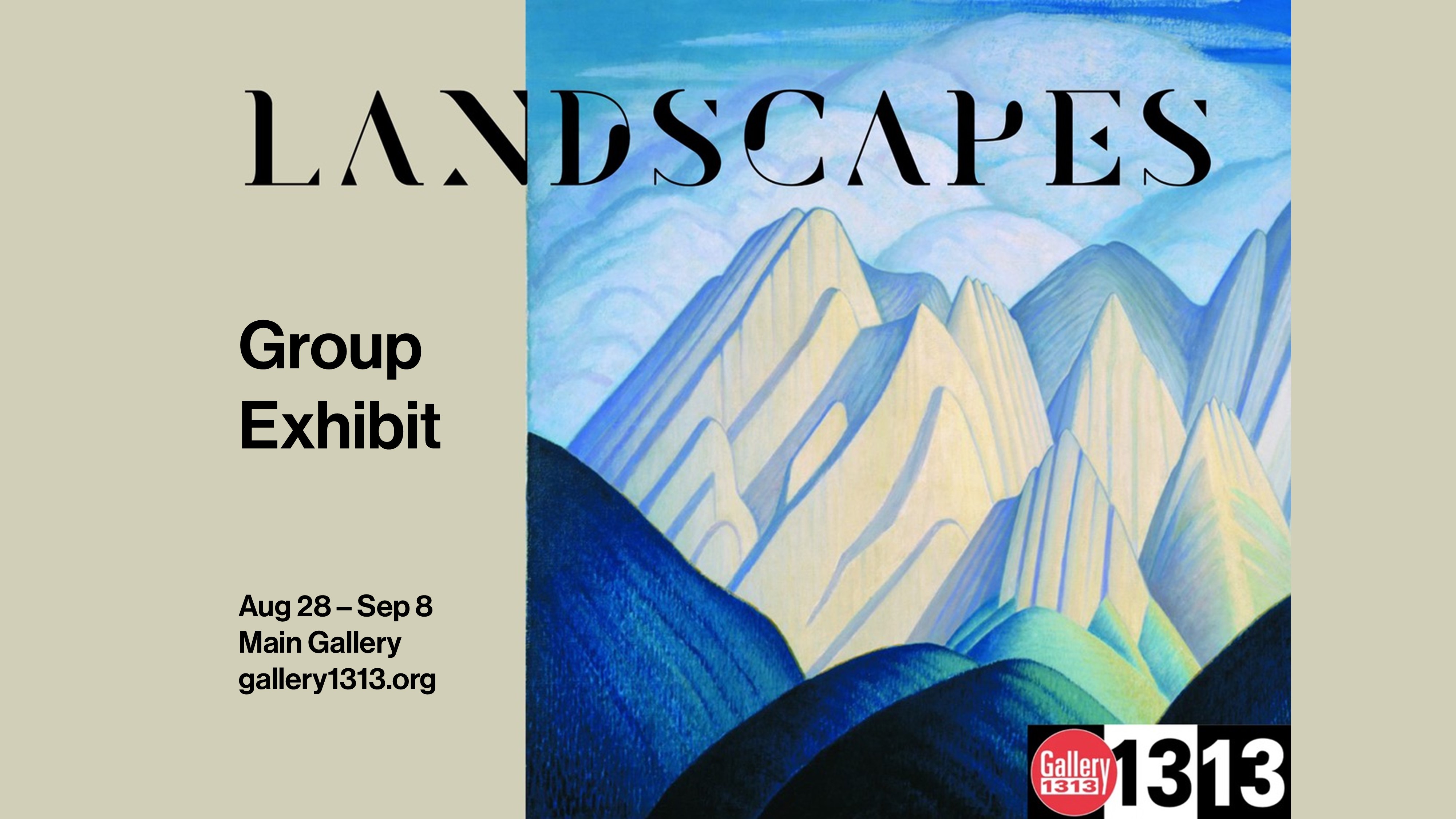 Landscapes – Aug 28 – Sep 8