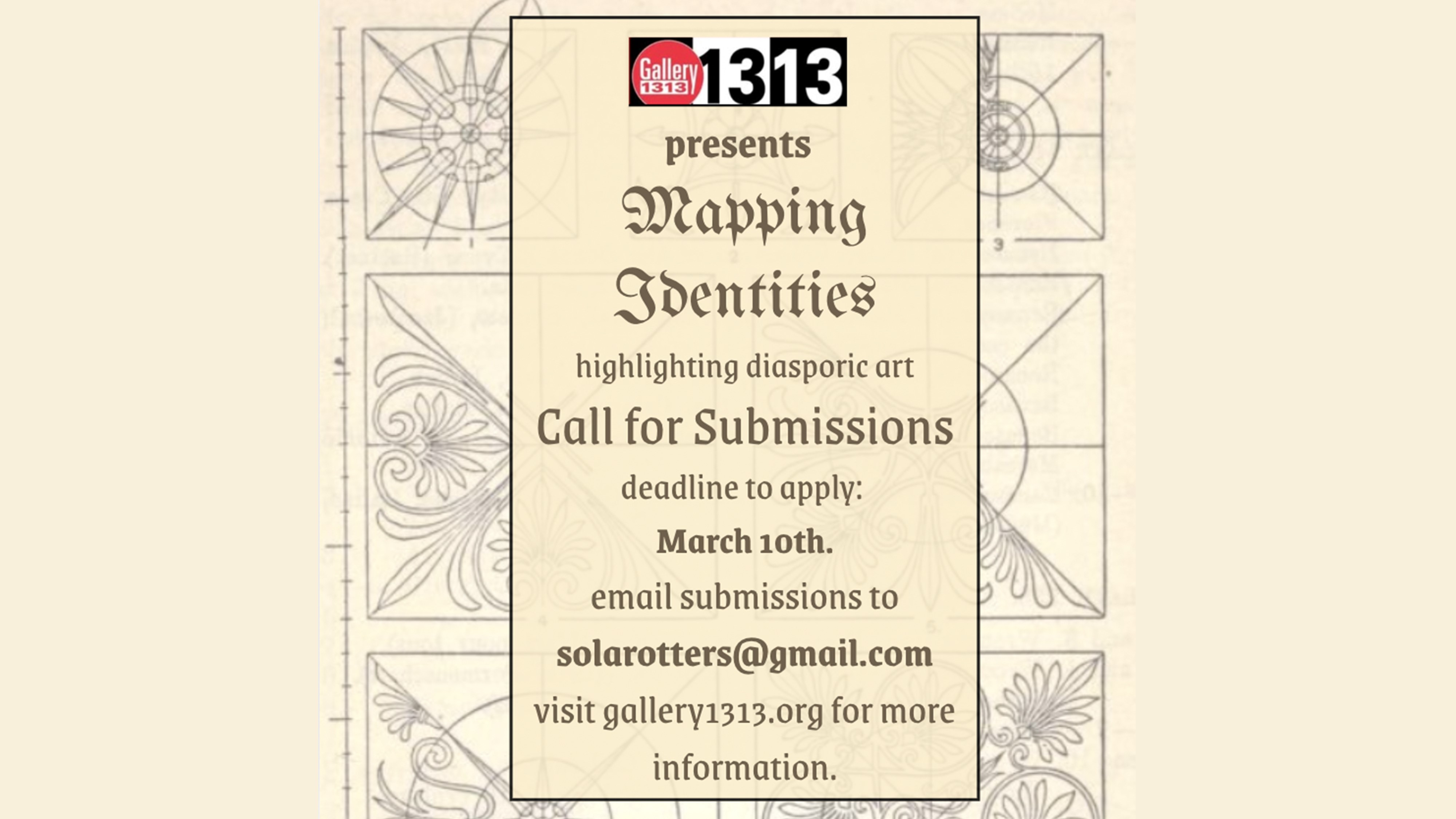 Mapping Identity – March 19 – 30