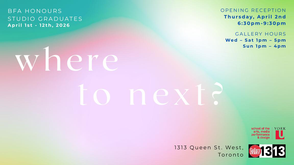 Where To Next? *01-12 April 2026*